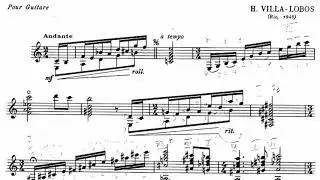 H. Villa-Lobos, Prelude No. 3