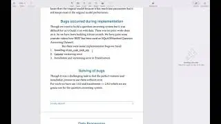 Question Answering System using BERT