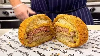 Incredible Deep Fried Burger Bomb