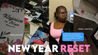 NEW YEAR RESET & REBRAND | 2026 Vision Board , deep cleaning, goals & habits + more ! ✨