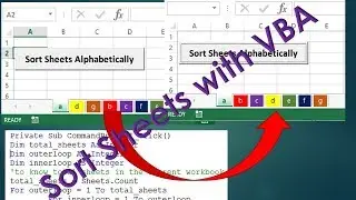 How to Sort Worksheets by using VBA Macro - Excel VBA Tutorial by Exceldestination