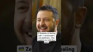 🇺🇦 Zelensky on dealing with 🌐 world leaders and politicians&hellip; they support you until they don&rsquo;t