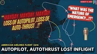 (BREAKING) A321 MAYDAY! Loss of autopilot, auto thrust & FMS disagree on position! #atc