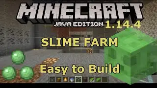 Minecraft 1.14.4 Slime Farm Simple and Easy #MinecraftSlimeFarm #Minecraft #MinecraftTutorials