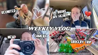 VLOG: NEW CAMERA, GROCERY SHOPPING & THIS BOY BROKE MY HEART?!?!