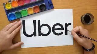 How to draw an Uber logo