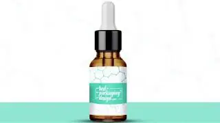 Transparent Dropper Bottle Mockup