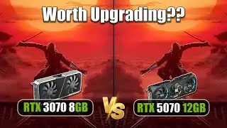 RTX 3070 8GB Versus RTX 5070 12GB | 1440p, 1080p | 8 Games