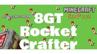 Safe Fast Small Smart Level 1-3 Rocket Auto Crafter Tutorial Minecraft: Bedrock