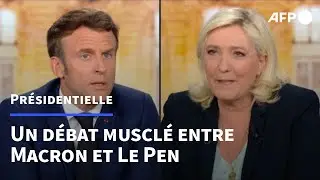 Pr&eacute;sidentielle 2022: d&eacute;bat dense et muscl&eacute; entre Macron et Le Pen | AFP