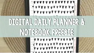 Digital Daily Planner & Notebook Freebie for GoodNotes
