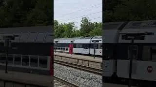 Siemens Vectron og dobbeltd&aelig;kkervogne p&aring; Borup station #danmark #dsb