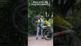 Подвеска Cube stereo EMTB, drop test. Горный велосипед. ЕМТБ велопокатушки. #shorts
