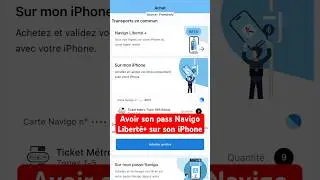 Comment avoir son pass Navigo Libert&eacute;+ sur son iPhone ?#iphone #navigo #passnavigo #idf #iledefrance
