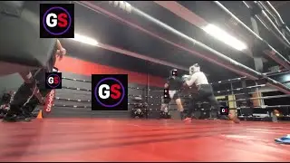 Spar Highlights: Hard Cross Probing Guard, Five-Cross Combo to Regain Center, Defense, Head Tagging