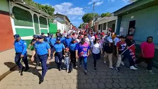 Caminata «Siempre 19» llena de fervor revolucionario calles de El Viejo