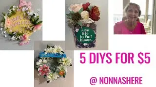 #5DIYsfor$5 Spring Theme