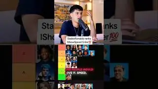 StableRonaldo ranks IShowSpeed S-tier🔥 #stableronaldo #ishowspeed #speed #tierlist #thegoat
