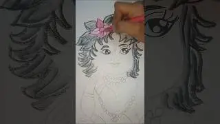 Jai Shree Krishna drawing #krishna love#art #9 years#support #viralshort #subscribe
