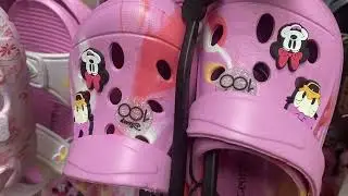 Beautiful minnie mouse mickey mouse croc slipoers at asda george