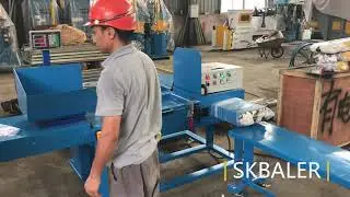 25kg rags baler machine, wiping rags packing baler, rags baling machine for sale in China