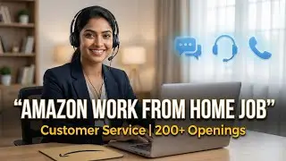 Amazon Work From Home Job 2026 | Voice Process | Remote Jobs From Amazon #workfromhome