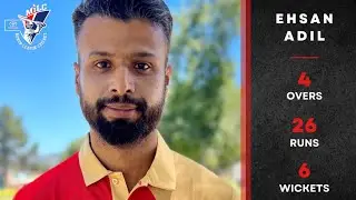 Lethal Bowling from Ehsan Adil Pick Up 6 for 26 in the Minor League Cricket 2022.