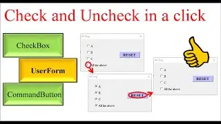 Excel VBA - Check and uncheck all Check Boxes with one click