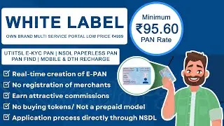 Pan Card Reseller Software Owen White Label Admin, API Partner