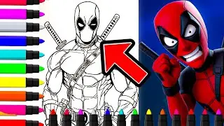 Angry Deadpool Coloring with Markers | Intense Marvel Fan Art Time-lapse!