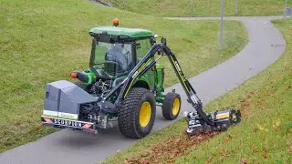 Mini Boom Mower For Compact Tractor | GreenTec Scorpion 430 PLUS