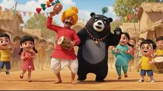 😍🐻 | कालू मदारी आया | सबसे मज़ेदार Hindi Kids Rhyme Cartoon 