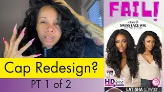 Wigs for Big Heads (XL-XXL capsize; 24-25 inches CIR) - Sensationnel What Lace: Latisha│CAP CHANGE?