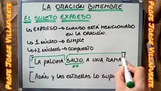 Gramática 2 - Oraciones Bimembres (Sujeto)