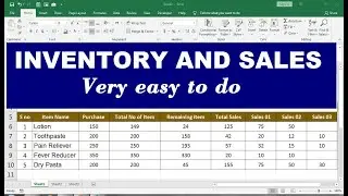 inventory management system in Excel