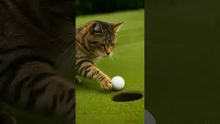 🐾 Cat Plays Golf Like a Pro &ndash; The Ball Has a Mind of Its Own! ⛳
