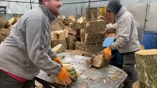 This Log Splitter Job Has No Second Chances