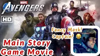 PS4 Marvel&rsquo;s Avengers - Game Movie All Cutscenes - HD 1080p