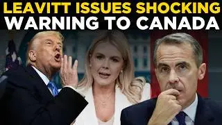 Karoline Leavitt LIVE: White House Briefing as Trump Issues Bridge Threat to Canada | US-Canada