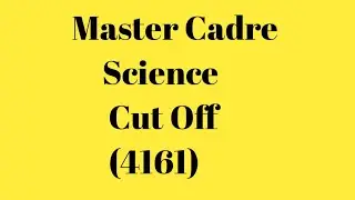 Master Cadre Science Cut Off 4161