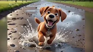 Puppy&rsquo;s Puddle Splash Party 🐶🌧️ | Fun Song for Kids | Learning Through Play