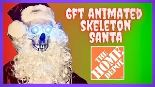 ANIMATED SKELETON SANTA 🎃 UNBOXING/DEMO CHRISTMAS 2023 #animatronics