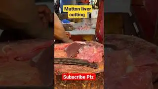 Mutton liver cutting