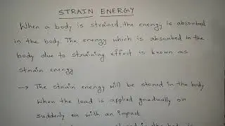Strain Energy, Resilience, Proof and Modulus of Resilience