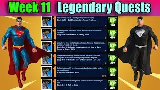All Week 11 Legendary Quest Challenges Guide ! | Fortnite Chapter 2 Season 7