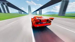 Instant 555 - 1111 MPH Acceleration Test: Can Any Pixar Cars Handle This? 🔥💥 | BeamNG Drive