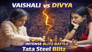 Vaishali vs Divya ♟️ INTENSE Blitz Battle | Tata Steel Blitz 2026 🔥