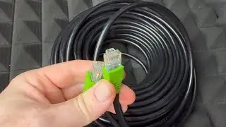GearIT Cat6 Outdoor Ethernet Cable (100 Feet) CCA Copper Clad, Waterproof, Direct Burial, Unboxing