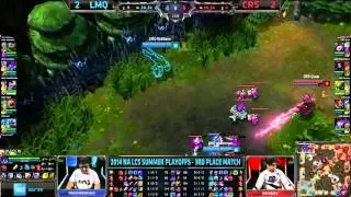 LMQ vs Curse Game 5   3rd place decider NA LCS Summer 2014 Playoffs   LMQ vs CRS G5 PAX S4 Regionals