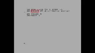 Урок программирования на Sinclair Basic.